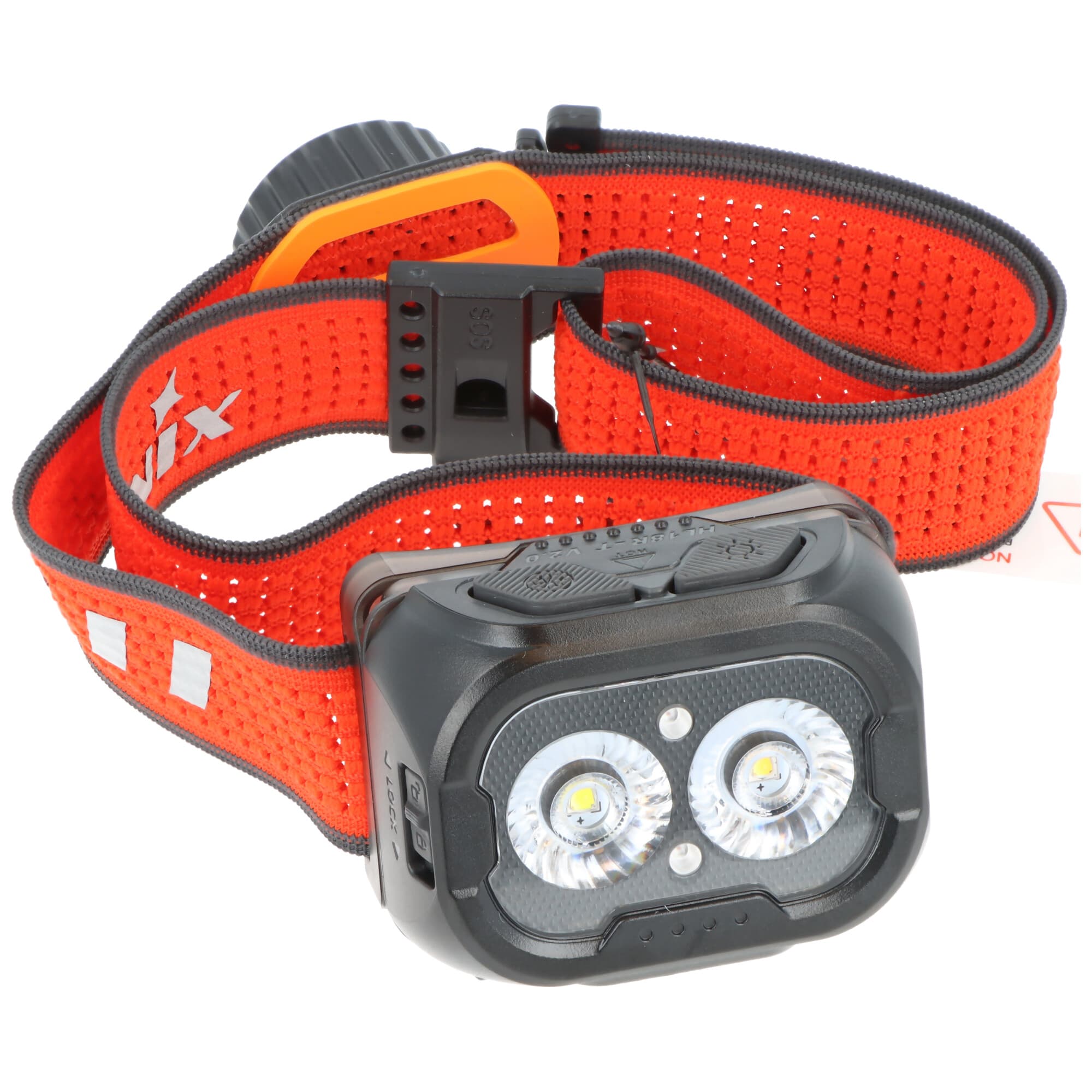 Lampe frontale LED Fenix HL18R-T V2.0, trois sources lumineuses, max. 800 lumens, interrupteur à verrouillage coulissant, noir