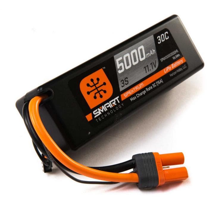 Spektrum Accu 5000mah 3S 11.1V Smart LiPo 30C Hardcase IC5