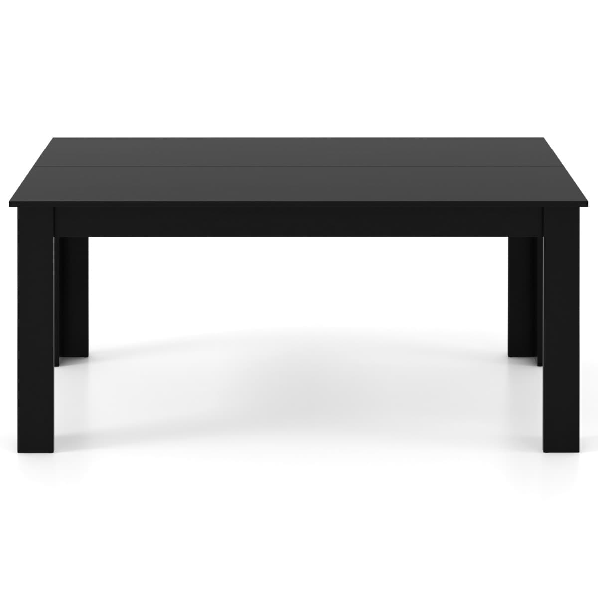 Table Salle à Manger de 160 CM pour 6-8 Personnes Table Cuisine Rectangulaire avec Pieds en Formes d