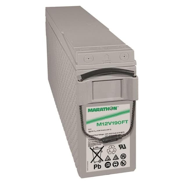 Batterie au plomb Exide Marathon M12V190FT avec borne à vis M6 12V, 190000mAh