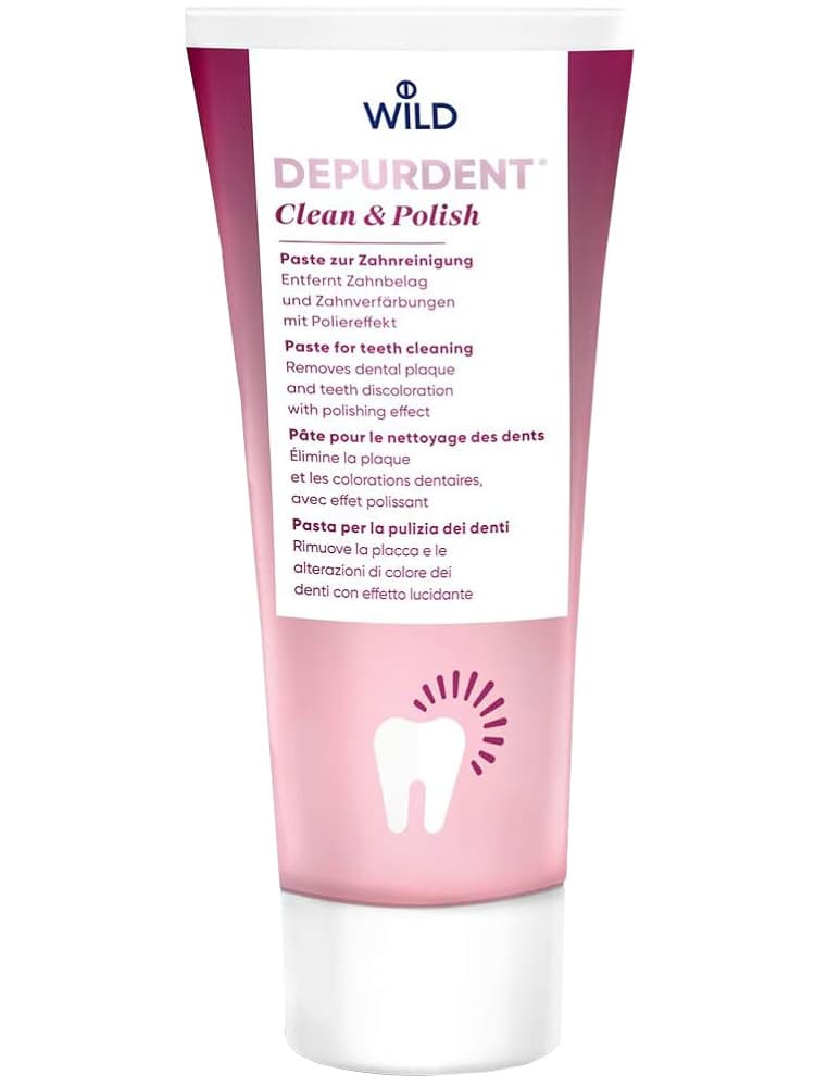 Wild Depurdent Clean & Polish Pâte pour le Nettoyage des Dents 75 ml