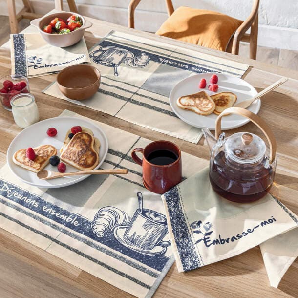 2 sets de table Petit déjeuner au lit