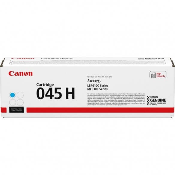 Canon cartouche cyan haute capacité 045H d'origine - 2200 pages - 1245C002