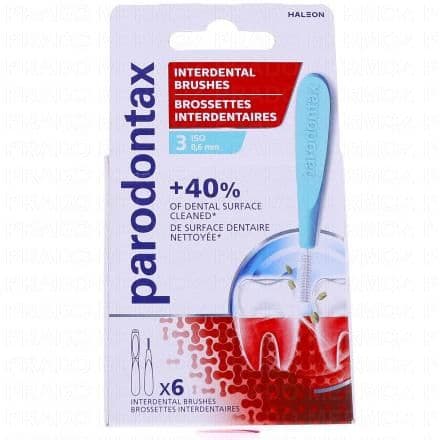 PARODONTAX Brossettes Interdentaires taille 3 (0,6mm)